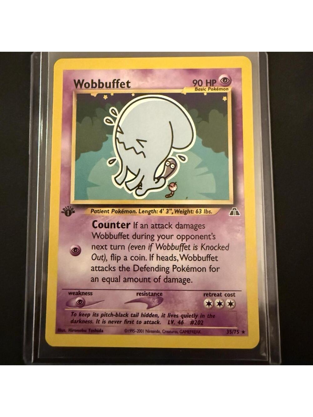 Pokemon Wobbuffet Neo Discovery 1st Edition Non-Holo Rare 35/75